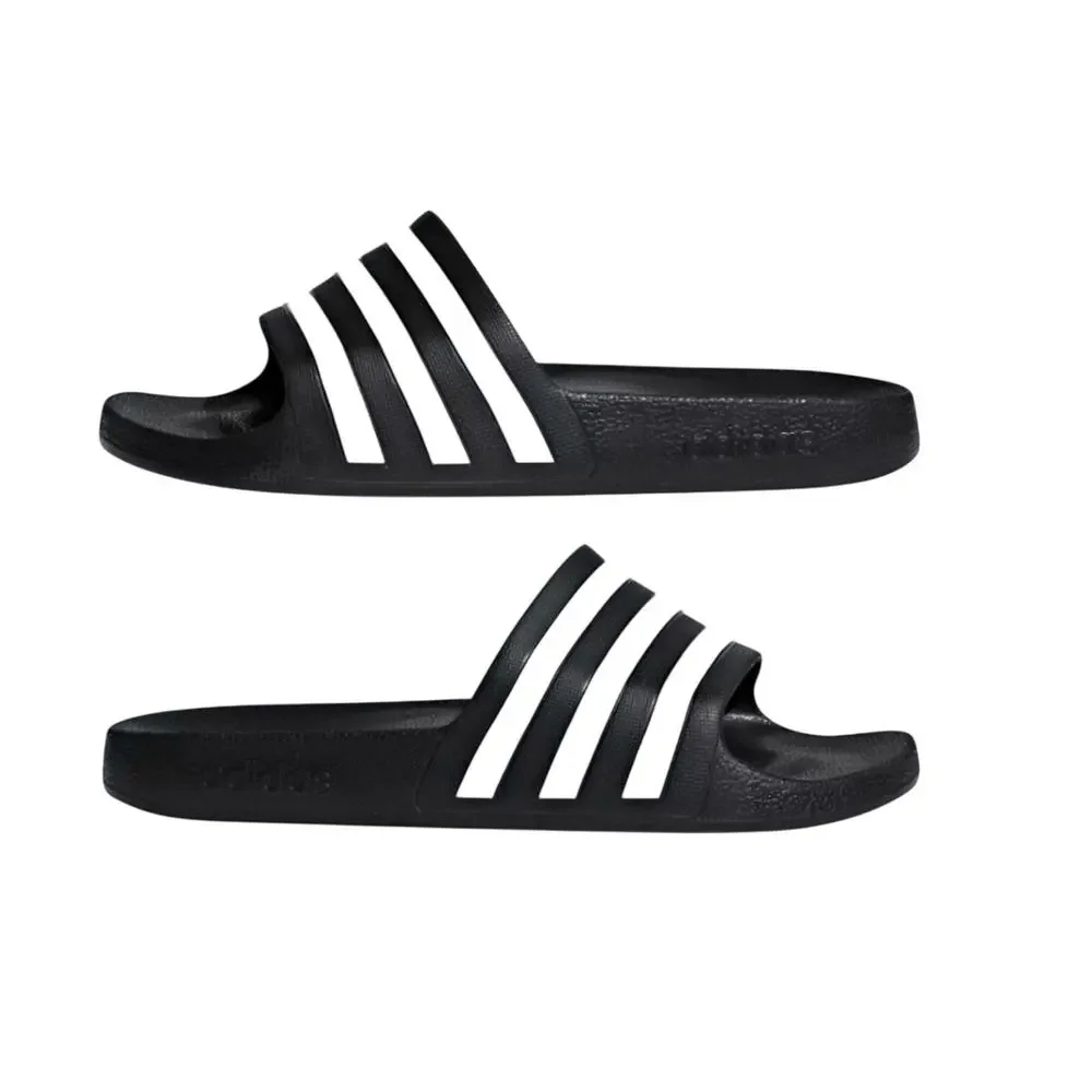 Adidas Men's Adilette Aqua Shower Slide Sandal in Core Black/Cloud Size 11 NWT